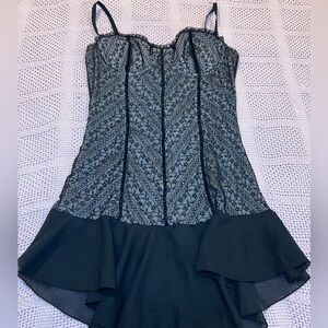 Black Lace Corset Dress